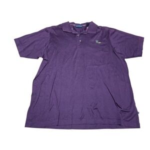 Italian Como Sport Purple Polo Shirt‎ Mercerized Cotton Men's M